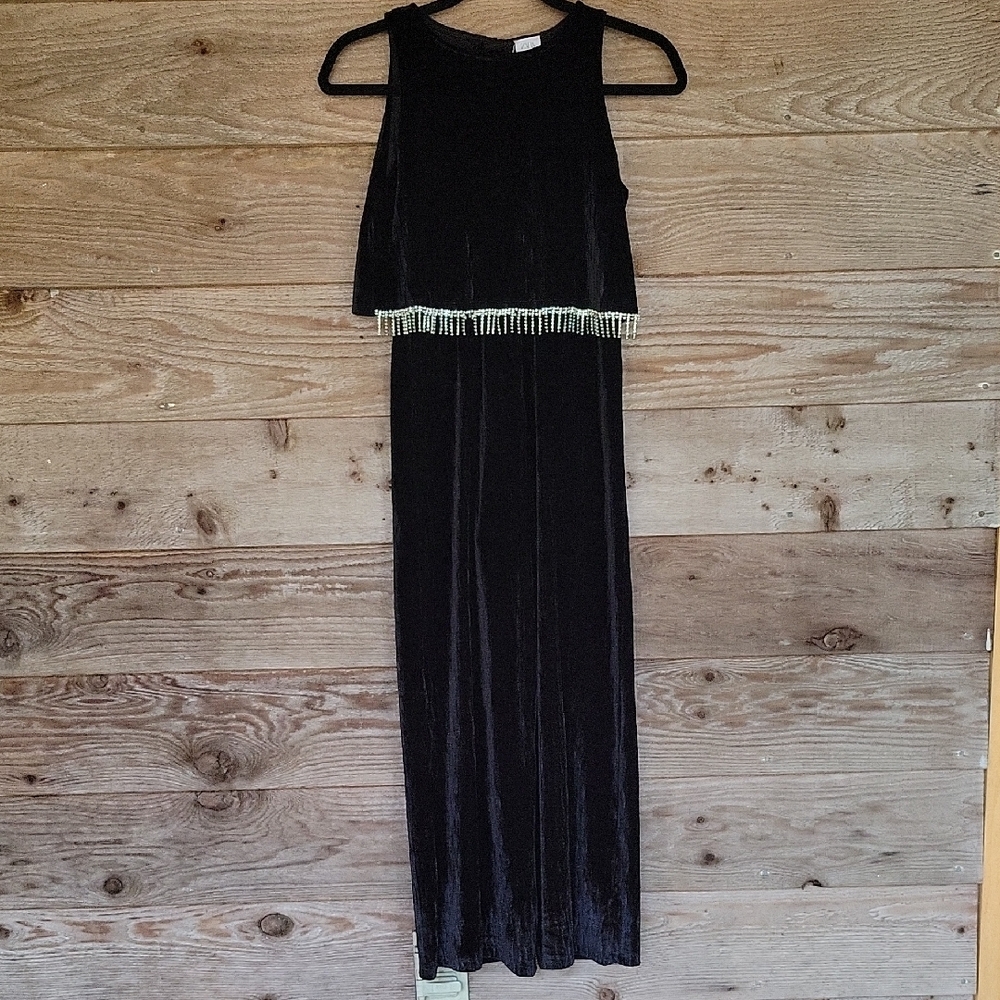 Zara Black Velvet Dress